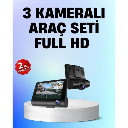 Full Hd 1080p 3 Kameralı Araç Dvr – Gece Görüşlü Ve G-sensörlü Güvenlik Çözümü