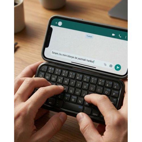 Mini Kablosuz Bluetooth Klavye Usb Şarjlı Taşınabilir Klavye