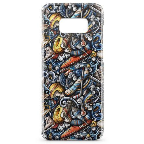 Samsung Galaxy S8 Plus Kılıf Kayak Malzemeleri Arka Kapak Koruma Desenli Full Koruyucu