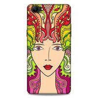 Lopard Oppo A79 Uyumlu Kılıf Sürreal Yüzler ♀ (42) Rugged Armor Kılıf Desenli