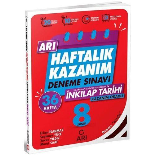 8. Sınıf T.C. İnkılap Tarihi ve Atatürkçülük Haftalık Kazanım Denemeleri Arı Yayıncılık