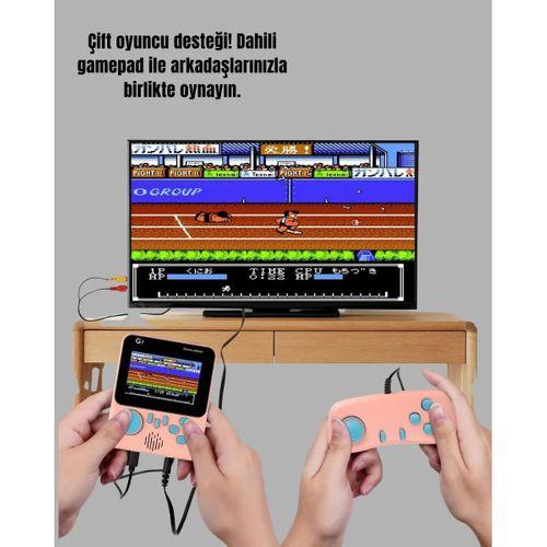 666 Klasik Oyunlu Mini Retro Konsol – Büyük Ekran Desteği