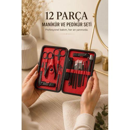 Paslanmaz Çelik Uçlu 17 Parça Profesyonel Manikür Ve Pedikür Seti