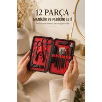 Paslanmaz Çelik Uçlu 17 Parça Profesyonel Manikür Ve Pedikür Seti