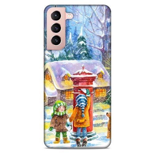 Lopard Samsung Galaxy S21 Uyumlu Kılıf SnowiX (50) Shockproof Kılıf