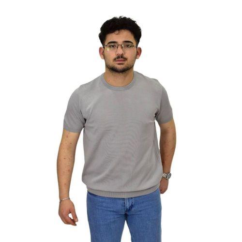 Erkek Triko Sıfır Yaka Tişört  P6035 BGL-ST04505