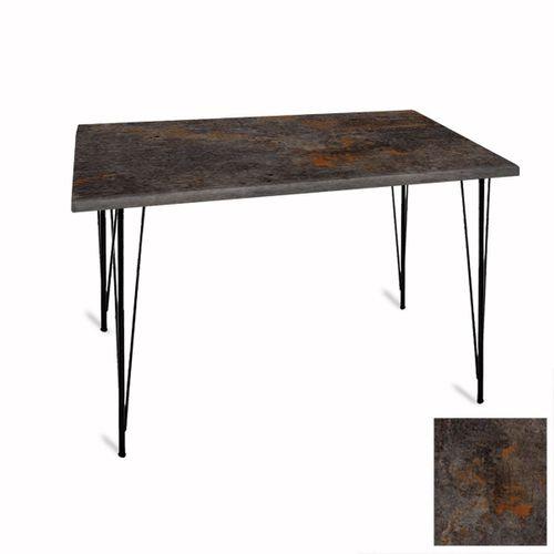 Dockers Premıum Mutfak Masası 70x120 ESB (Werzalit, Wermodin ve Allzalit Tabla) - Metalic Oxid 3