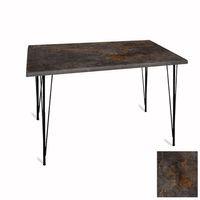 Dockers Premıum Mutfak Masası 70x120 ESB (Werzalit, Wermodin ve Allzalit Tabla) - Metalic Oxid 3