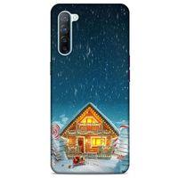Oppo Reno 3 Kılıf Snowix (8) Baskılı Kılıf Lacivert