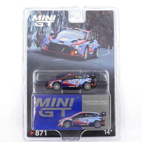 Eğitici Çocuk Mini GT 1/64 Hyundai i20 N Rally1 Hybrid 2024 Rallye Monte-Carlo Winner - Blister Paket