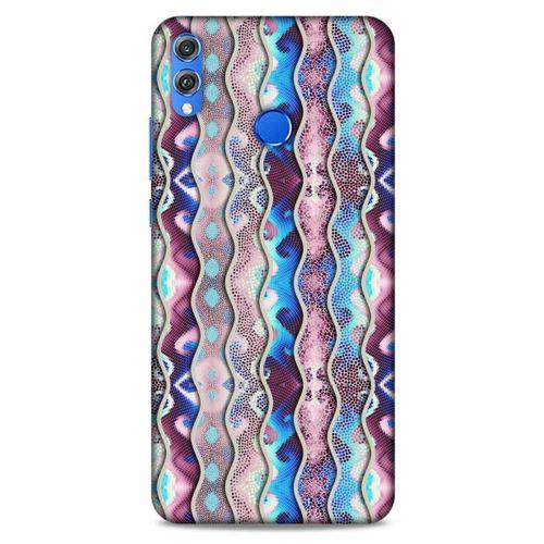 Huawei Honor 8x Kılıf Baskılı Özel Seri Taşlı (31) TPU Kılıf