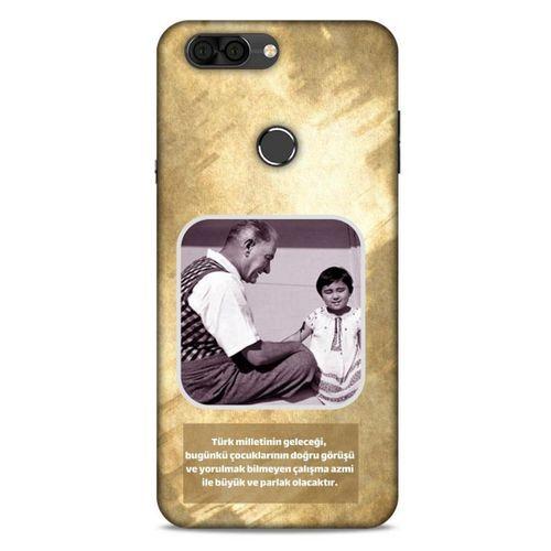 Vestel Venüs V6 Kılıf Atatürk (2) Kabı Gold