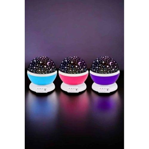 Mavi Ve Mor Işıklı Projeksiyon Lambası