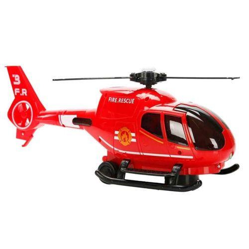 Sesli ve Işıklı Projeksiyonlu İtfaiye Helikopteri 30 cm