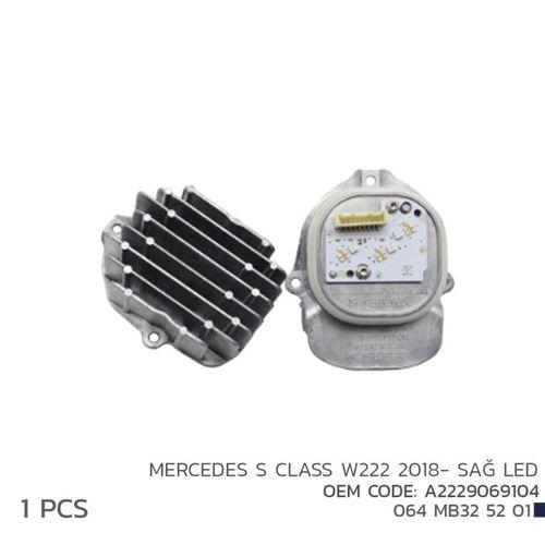 Mercedes S Class W222 2018-Sağ Led Mod A2229069104