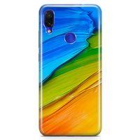Xiaomi Redmi Note 7 Pro Kılıf Tempere Arka Kapak Koruma Desenli Full Koruyucu