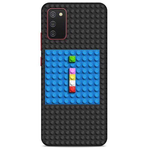Lopard Samsung Galaxy A02S Uyumlu Kılıf BloX (20) Koruyucu Kılıf İ Harfi