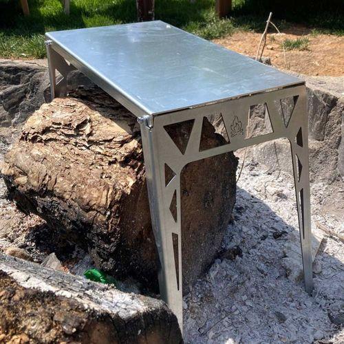 Kamp Ayısı® GrillPlate™ Katlanır Ateş Üstü Pişirme ve Kamp Masası