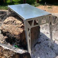 Kamp Ayısı® GrillPlate™ Katlanır Ateş Üstü Pişirme ve Kamp Masası