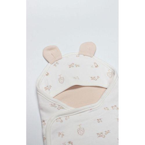 Bistyle Bistyle Curly Lamb Bel Destekli Kundak 75111 Bej Mavi Ekru