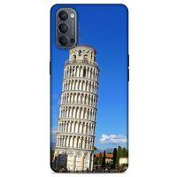 Oppo Reno 4 Kılıf Dünya Mimarisi (21) Koruyucu Kapak Pisa Kulesi İtalya
