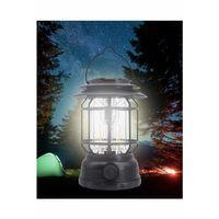 Usb Şarjlı Led Kamp Lambası - Bluetooth Müzik Çalar, El Feneri Ve Cep Telefonu Şarj Cihazı