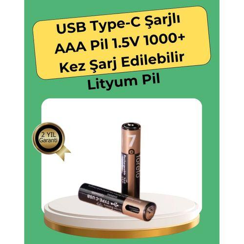 Aaa Boyutunda Usb Şarjlı Pil – Kompakt Tasarım, Geniş Uyumluluk