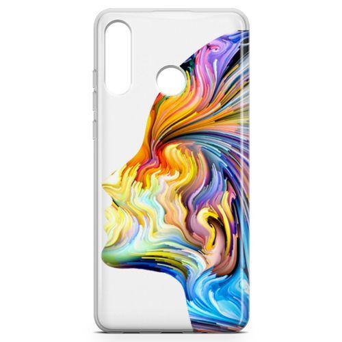 Huawei Nova 4e Kılıf Yüz Renk Arka Kapak Koruma Desenli Full Koruyucu
