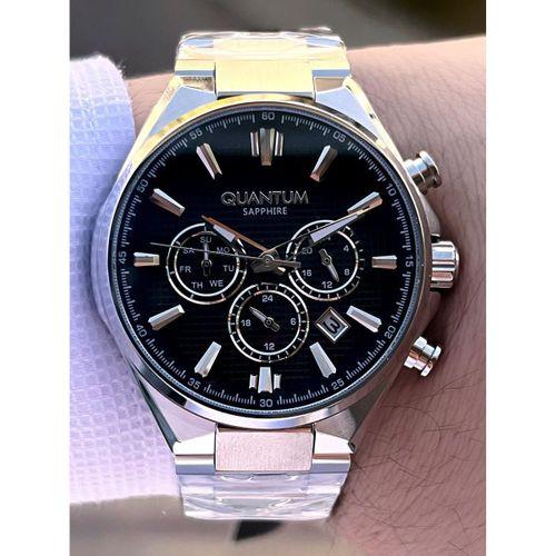 Quantum Sapphire Cizilmez Cam Çelik Kordon İç Kadran Fonksiyonları Aktif 10 Atm Erkek Kol Saat MQ350