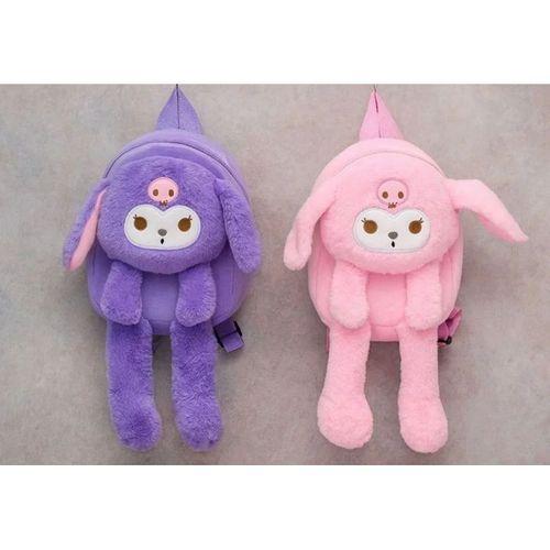 Peluş Işıklı Oynar Kulaklı Kuromi Sırt Çantası