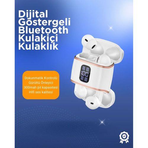 Bluetooth 5.3 Kulaklık – Kulakiçi, Anc+enc, 4 Adet Set, Dijital Göstergeli