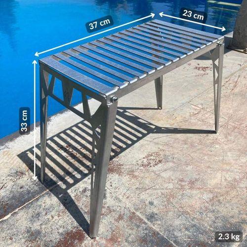 Kamp Ayısı® NorrGrill™ Ateş Üstü Ayaklı Izgaralı Katlanır Kamp Piknik Masası