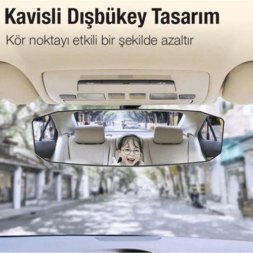 Zhltools SD-2415 Kavisli Dışbükey Geniş Açılı Araç Dikiz Aynası 299x90mm