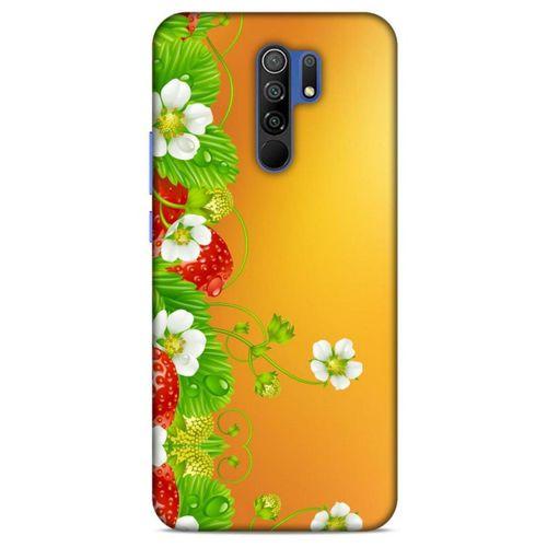 Lopard Xiaomi Redmi 9 Uyumlu Kılıf Bahar (21) Koruyucu Kapak Çilek Ağacı