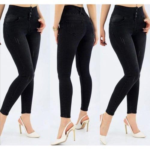 Yüksek Bel Likralı Kot Pantolon