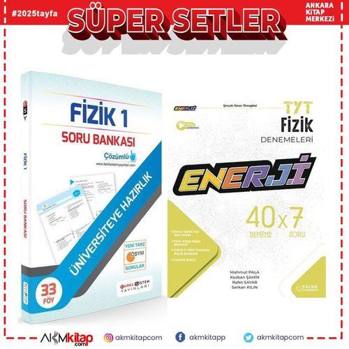 Farklı Sistem TYT Fizik Soru Bankası ve Palme Enerji Deneme Seti 2 Kitap