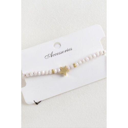 Yıldız Kristal Makrome İp Bileklik