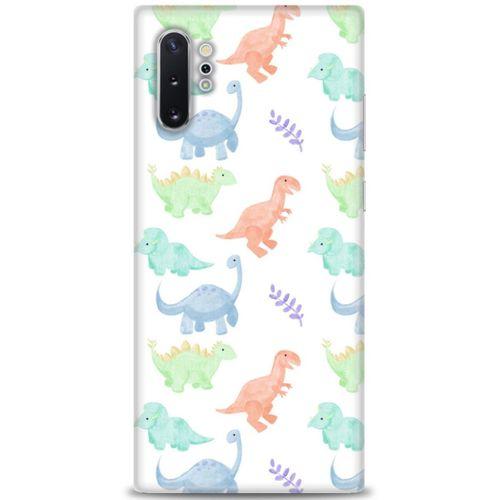 Samsung Galaxy Note 10 Plus Kılıf HD Baskılı Kılıf - Minik Dinazorlar + Tam Ekran Koruyucu