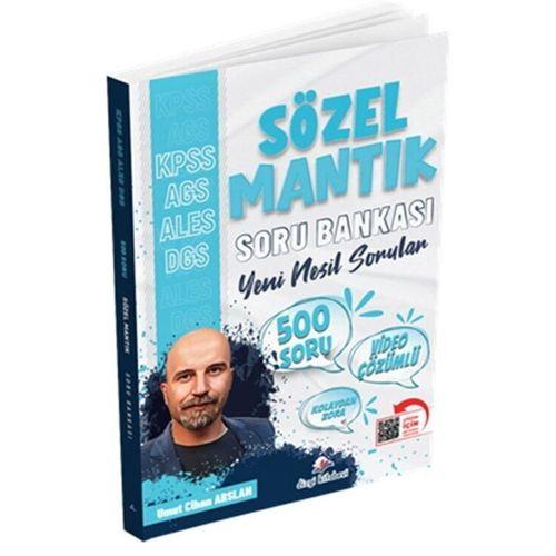 KPSS MEB AGS ALES DGS 500 Soruda Sözel Mantık Video Çözümlü Soru Bankası Dizgi Kitap