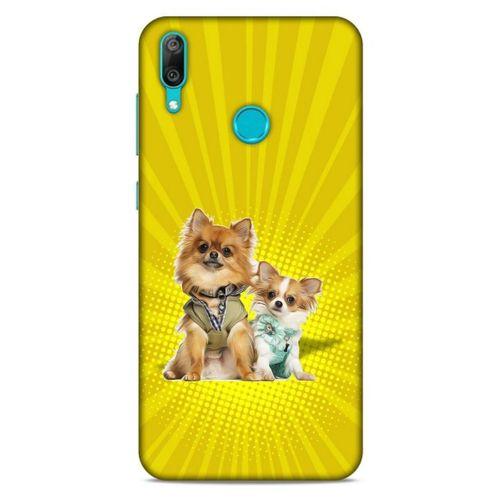 Huawei Y7 Prime 2019 Kılıf Köpek Kıyafetleri (22) Tam Koruma Kılıfı Chihuahuas Tulum