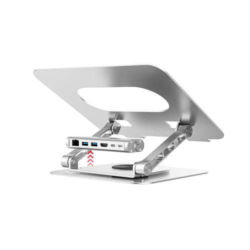 UNITEK 360D METAL 15.6” NOTEBOOK STAND 5in1 VE DOCKING STATION  (D1109B)