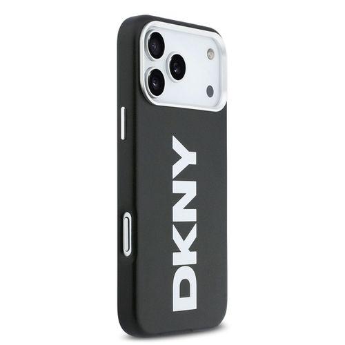 Apple iPhone 17 Pro Max Kılıf DKNY Orjinal Lisanslı M-safe Şarj Özellikli PU Büyük Dikey Logolu Kapak