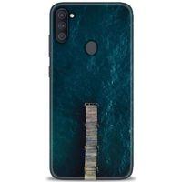 Samsung Galaxy M11 Kılıf HD Baskılı Kılıf - İskele + Tam Ekran Koruyucu