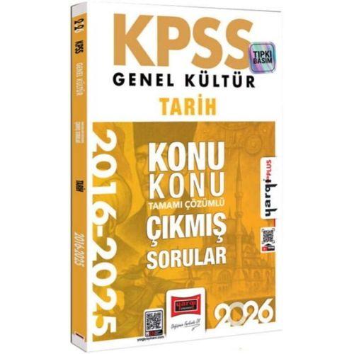 2026 KPSS Genel Kültür Tarih 2016 2026 Konu Konu Tamamı Çözümlü Çıkmış Sorular Yargı Yayınları