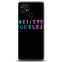 Xiaomi Poco C40 Kılıf HD Baskılı Kılıf - Believe + Tam Ekran Koruyucu