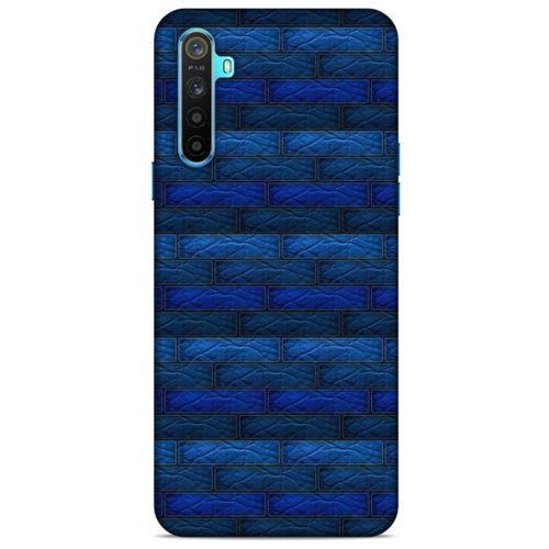 Oppo Realme 6i Kılıf Patchwork (43) Thin Fit Kılıf Mavi Tonları