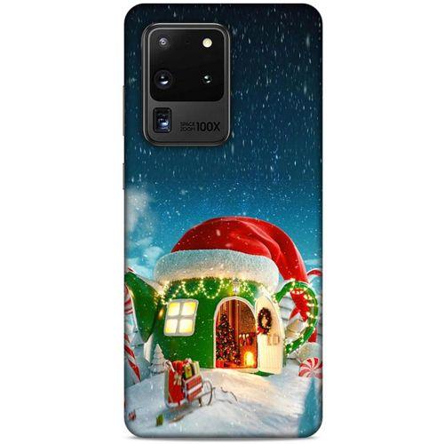 Samsung Galaxy S20 Ultra Kılıf Snowix (2) Kabı Yeşil Kırmızı