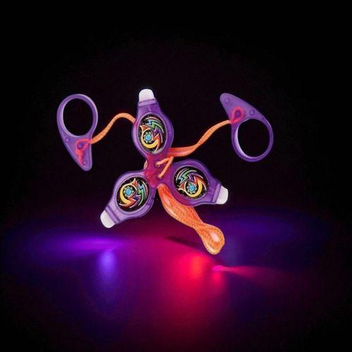 VIP RENKLİ LED IŞIKLI FIRFIR MOR FIRFIR YENİ NESİL IŞIKLI OYUNCAK PURPLE A PULL IT TO TOP SPİNİNG
