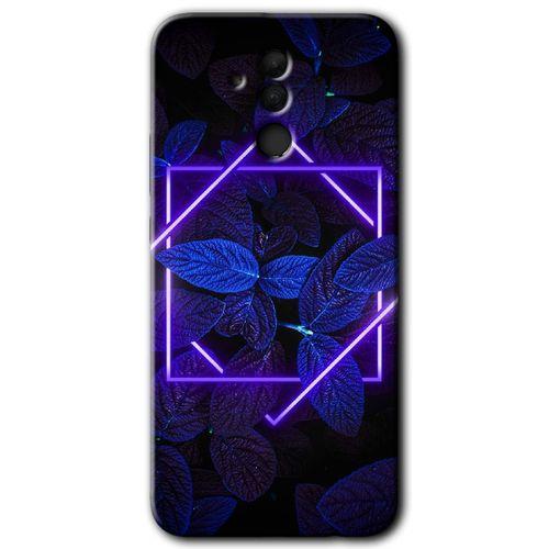 MRCİLETİSİM  Huawei Mate 20 Lite Kılıf Kapak - Mekanik Yaprak 5 +Hayalet Ekran Yandan Gözükmez