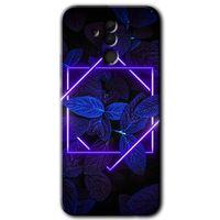 MRCİLETİSİM  Huawei Mate 20 Lite Kılıf Kapak - Mekanik Yaprak 5 +Hayalet Ekran Yandan Gözükmez